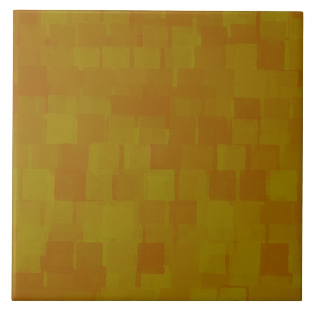 Carreau Motif Abstrait Brun Vert (Devant)