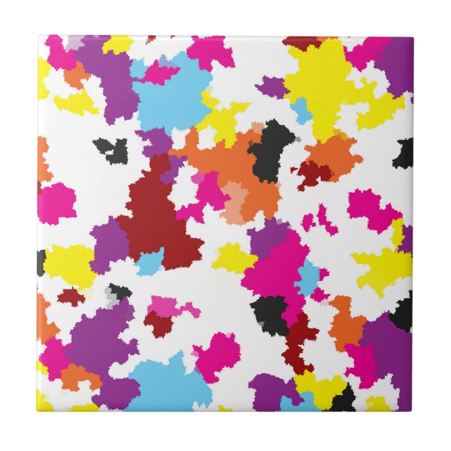 Carreau Motif Abstrait couleur cristallin irrégulier (Devant)