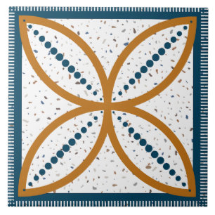 Carreau Motif Abstrait de l'art Vintage du milieu du siècl