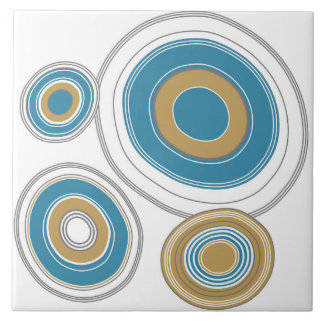Carreau motif Abstrait, design moderne, anneaux d'arbre