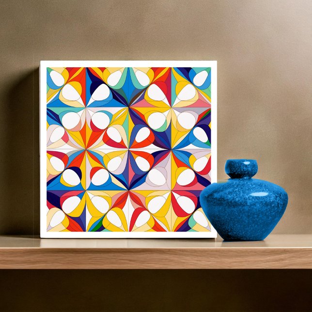 Carreau Motif Abstrait géométrique Bauhaus#3 ID1068 (Créateur téléchargé)