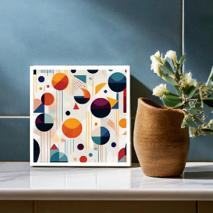 Carreau Motif Abstrait géométrique Bauhaus#5 ID1068