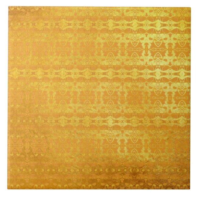 Carreau Motif abstrait or (Devant)
