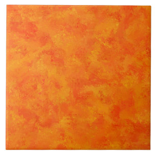 Carreau Motif Abstrait orange