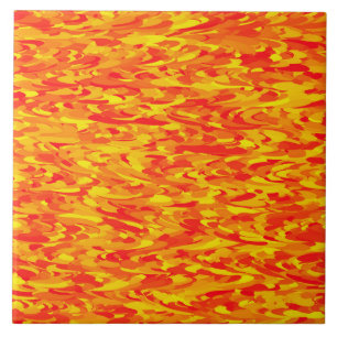 Carreau Motif Abstrait orange rouge jaune