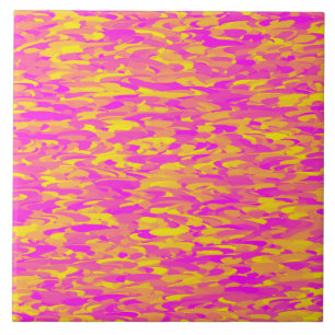 Carreau Motif Abstrait Rose Jaune Orange