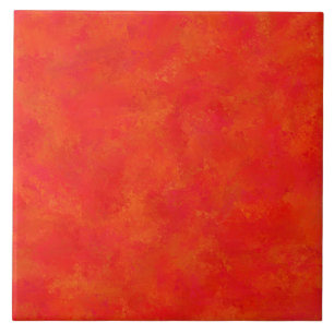 Carreau Motif Abstrait rouge orange
