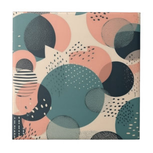 Carreau Motif Abstrait sans fil minimal - géométrique (6)