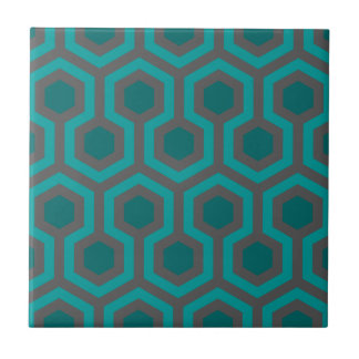 Carreau Motif Abstrait Turquoise Turquoise Green des année