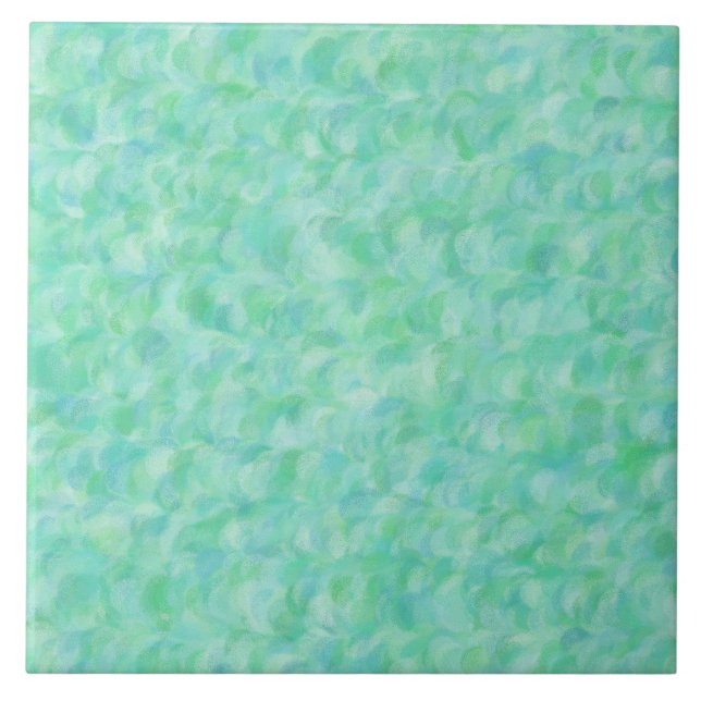 Carreau Motif Abstrait Vert (Devant)