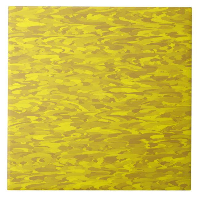 Carreau Motif Abstrait Vert Jaune (Devant)