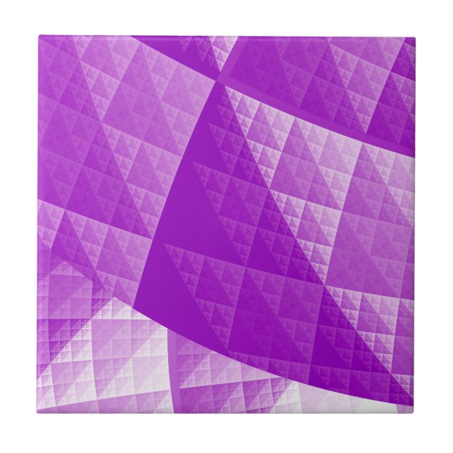 Carreau Motif abstrait violet (Devant)