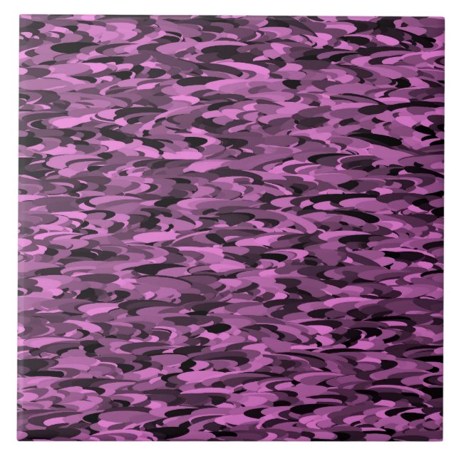 Carreau Motif Abstrait Violet Noir (Devant)