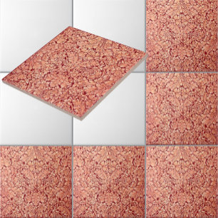 Carreau Motif Acanthe de l'ère victorienne antique