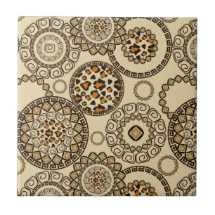 Carreau Motif africain 3 de peau de guépard