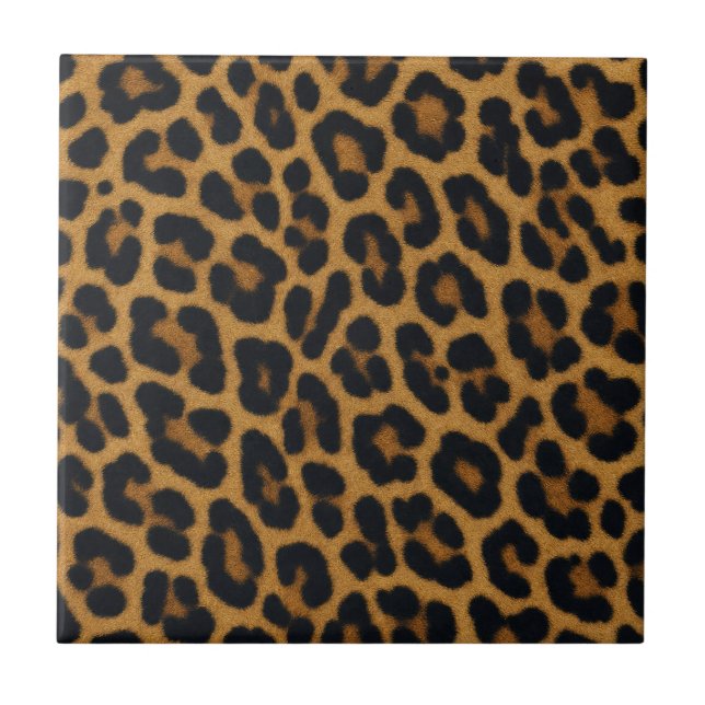 Carreau Motif animal à fourrure de léopard (Devant)