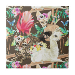Carreau Motif animal tropical