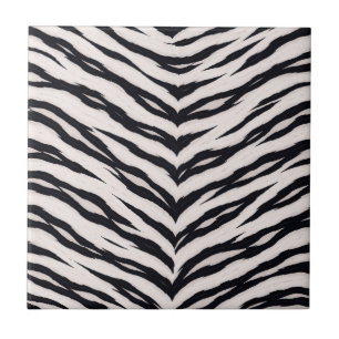 Carreau Motif animalier de tigre blanc