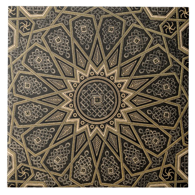 Carreau Motif arabe rétro (Devant)