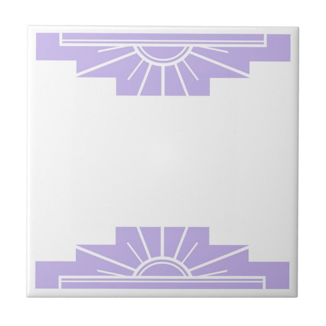Carreau Motif Art déco à Lilac (Devant)