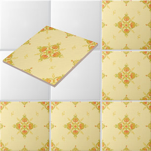 Carreau Motif Art Nouveau de style Mission Bandes de tulip