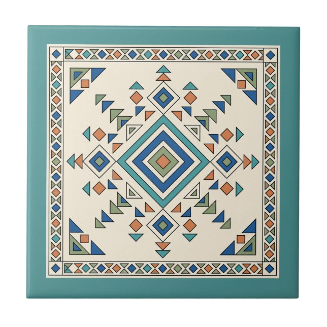 Carreau Motif aztèque du Sud-Ouest (Devant)