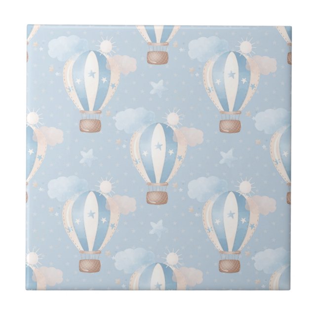 Carreau Motif Ballons Bleus (Devant)
