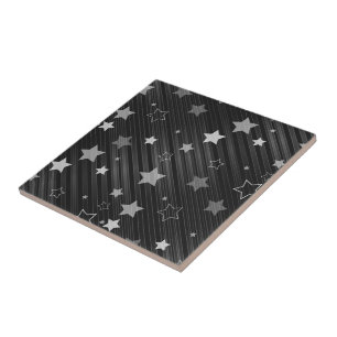 Carreau Motif Black Stars
