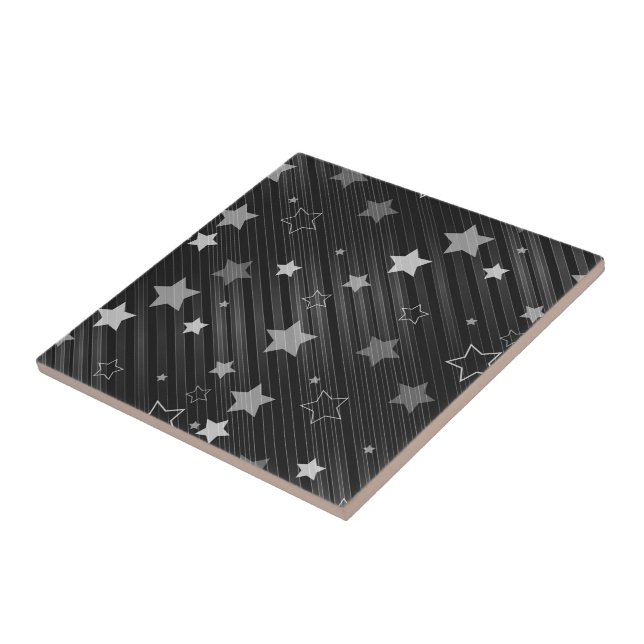 Carreau Motif Black Stars (Côté)