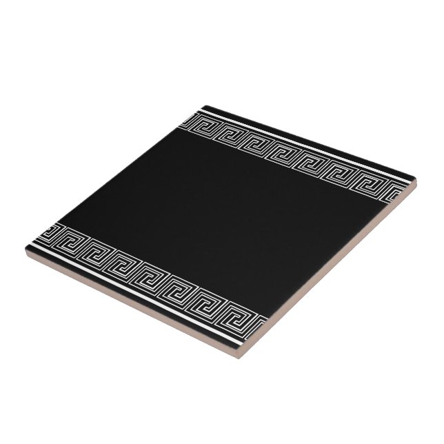 Carreau Motif blanc Grecian Frieze (Côté)