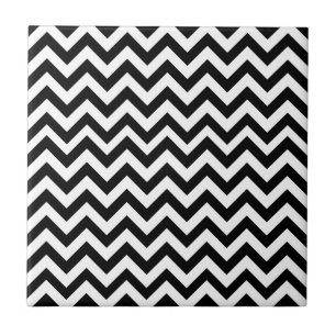 Carreau Motif blanc noir de Chevron