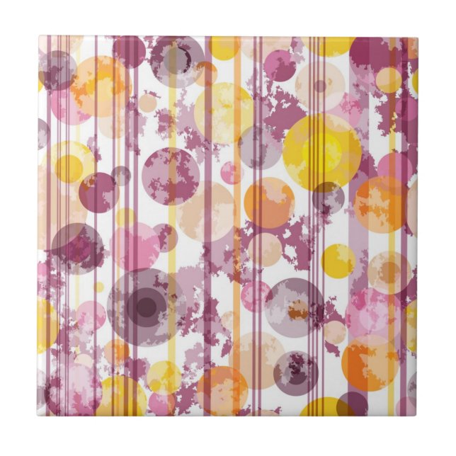 Carreau Motif blanc rayé tacheté (Devant)