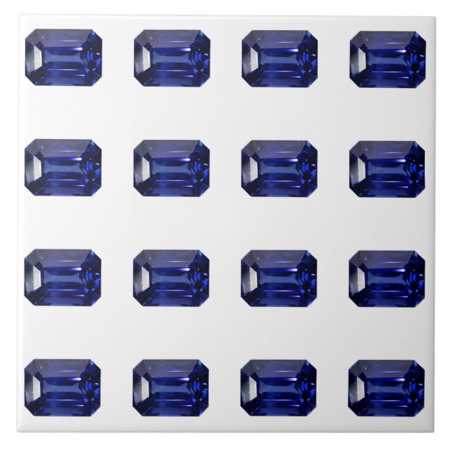 Carreau Motif bleu (Devant)
