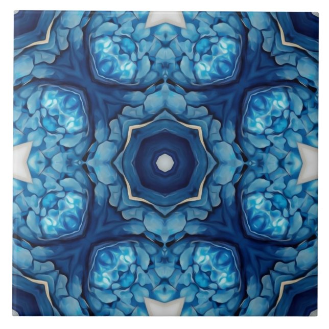 Carreau Motif bleu azur (Devant)