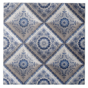 Carreau Motif bleu de Delft hollandais