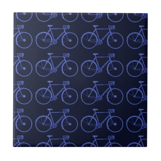 Carreau Motif bleu de vélos (Devant)