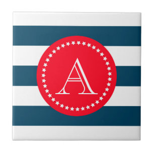 Carreau Motif bleu et blanc