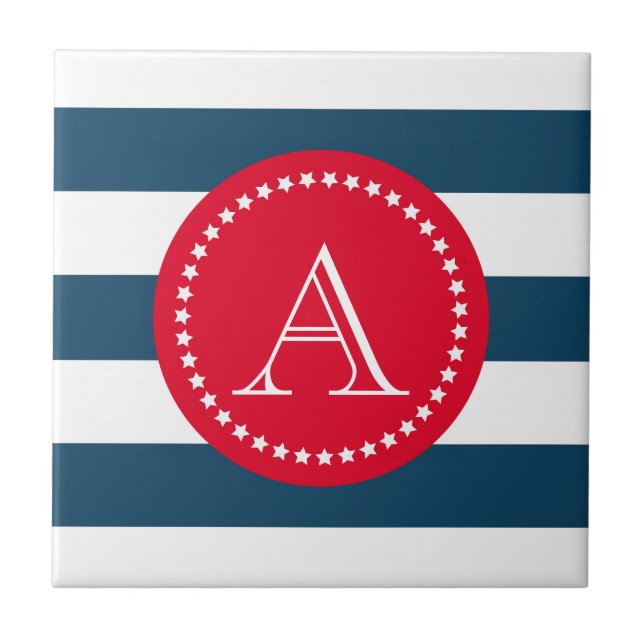 Carreau Motif bleu et blanc (Devant)