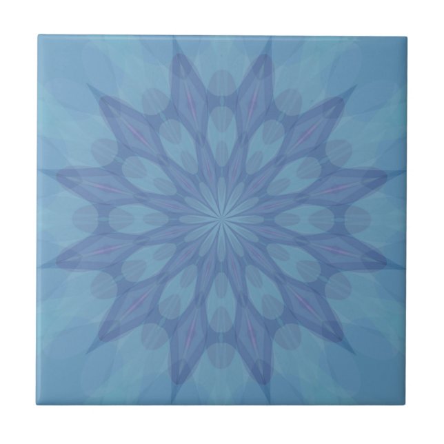 Carreau Motif bleu et turquoise 2 (Devant)