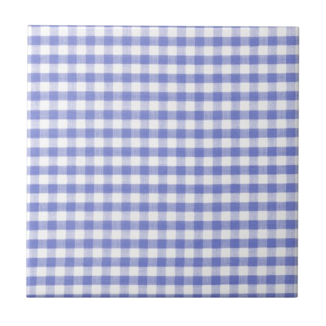 Carreau Motif bleu foncé en vichy (Devant)