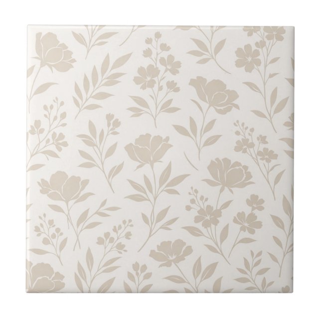 Carreau Motif botanique minimal de luxe (Devant)