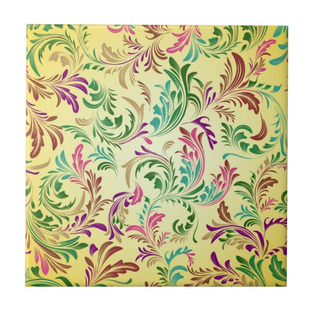 Carreau Motif Branches Design-444555 (Devant)