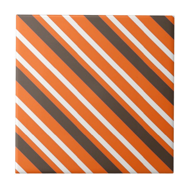 Carreau Motif Brown orange trié (Devant)