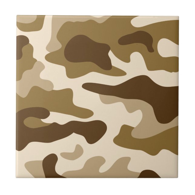 Carreau Motif camouflage beige (Devant)