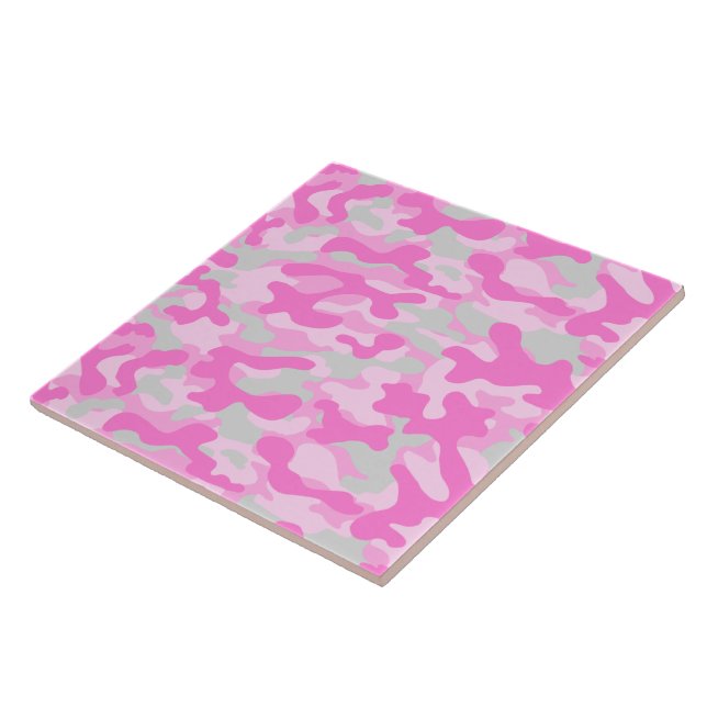 Carreau Motif camouflage rose  (Côté)