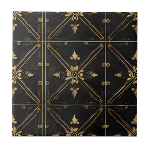 Carreau Motif Carré foncé
