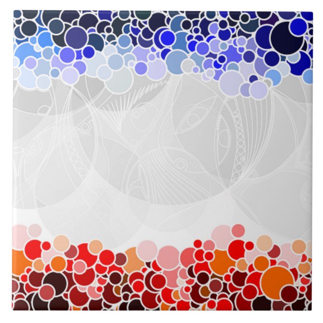 CARREAU MOTIF CERCLES (Devant)