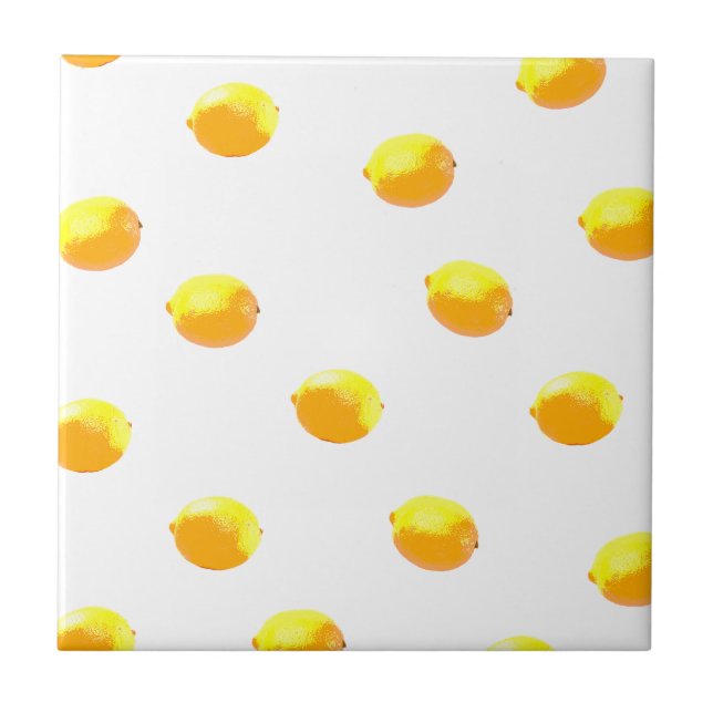 Carreau motif citron version 1 (Devant)