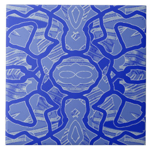 Carreau Motif classique couleur vintage bleu