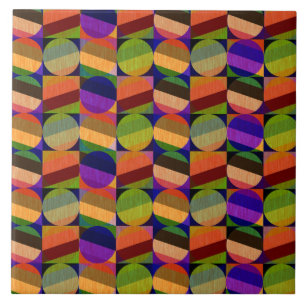 Carreau Motif coloré inspiré de l'ancien